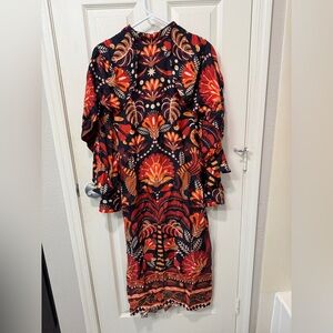 FARM Rio Multicolor Long Sleeve Dress